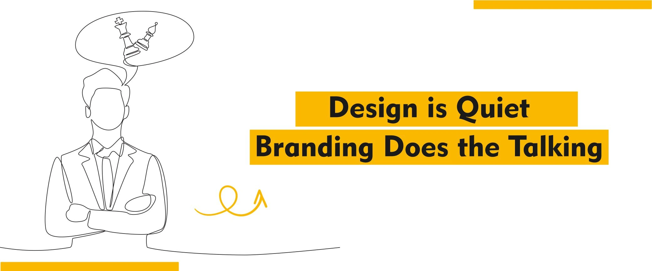 design quiet branding talking